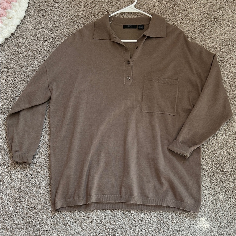 RDI Tan Knit Sweater